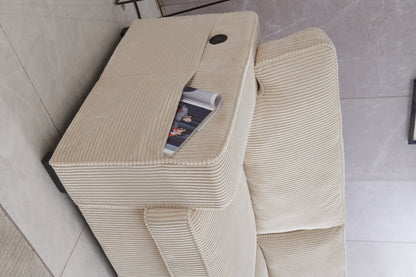 Stationary Loveseat - Cream