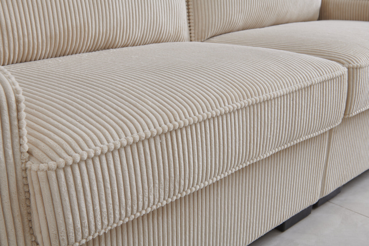 Stationary Loveseat - Cream