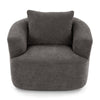 Chenille Upholstered 360ÔøΩÔøΩ Swivel Barrel Sofa Chair With Throw Pillow, Accent Chair For Living Room, Office And Hotel - Gray