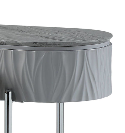 Yukino - High Gloss Sofa Table - Gray