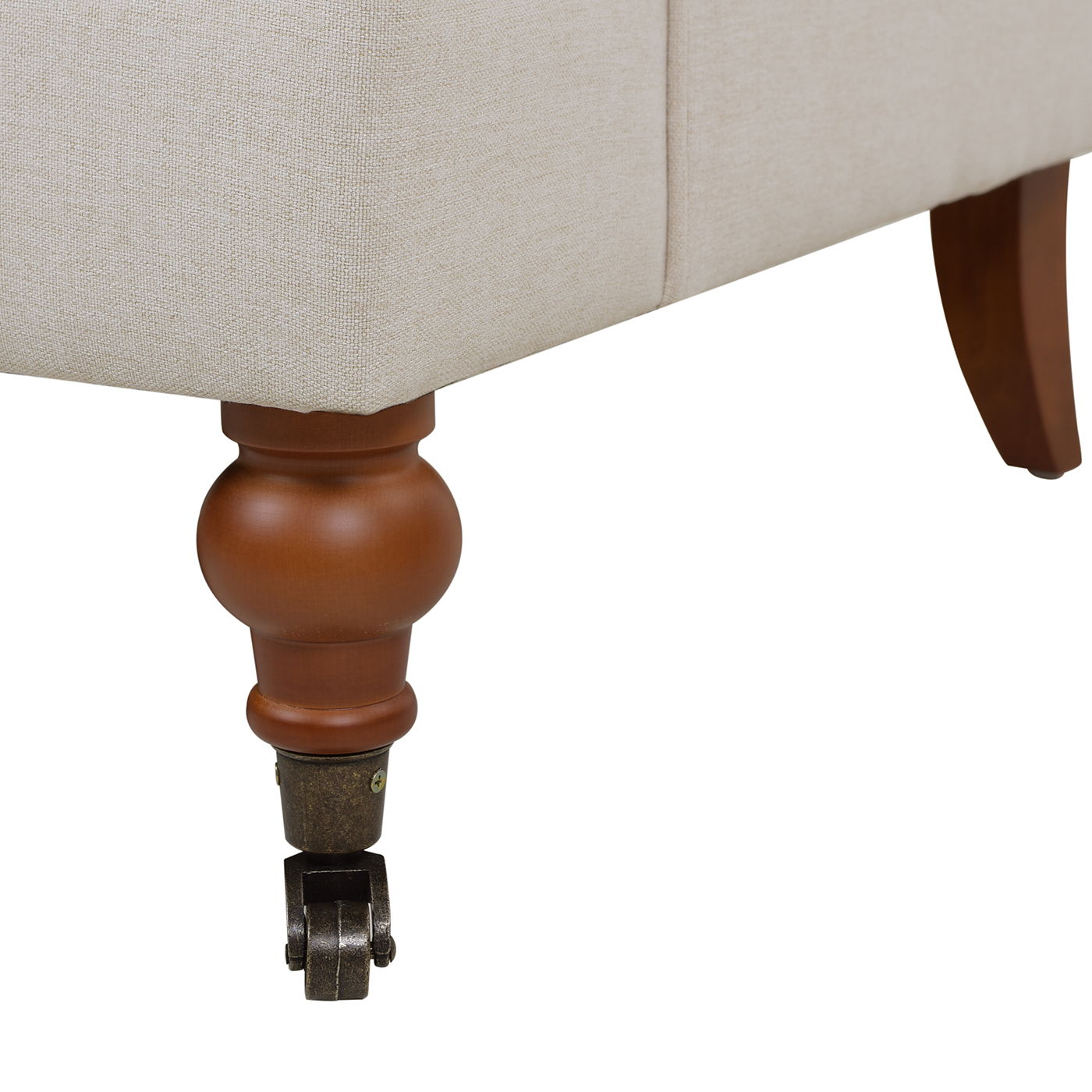 Alana Lawson - Accent Arm Chair Metal Casters - Sky Neutral Beige