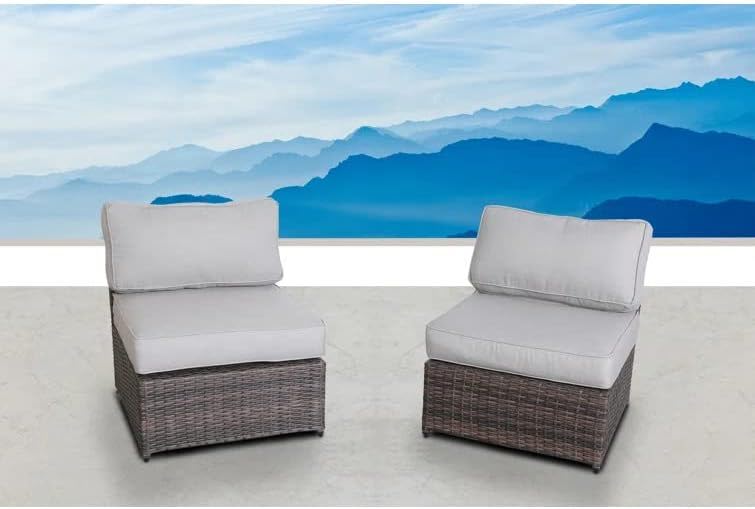 Patio Chair With Cushions - Brown