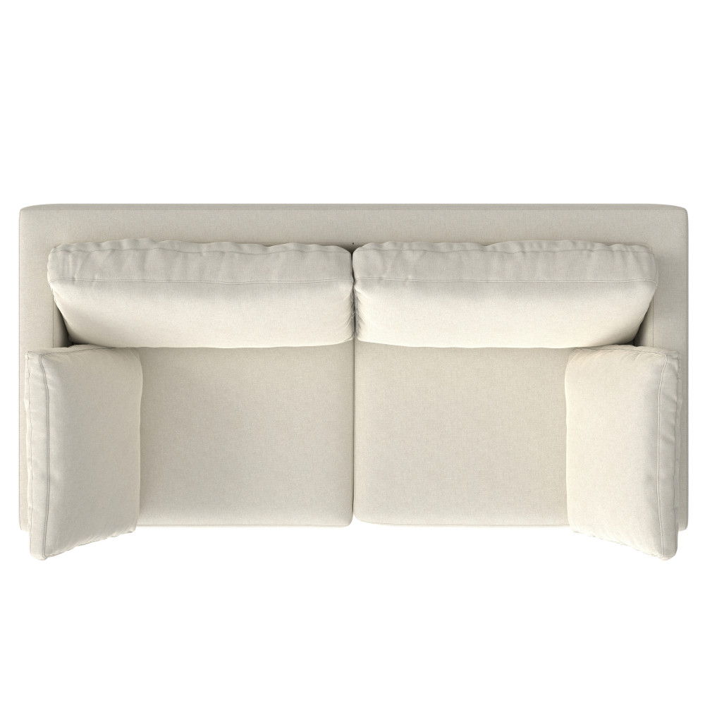 Ava - Mid Century Sofa, Upholstered - Cream
