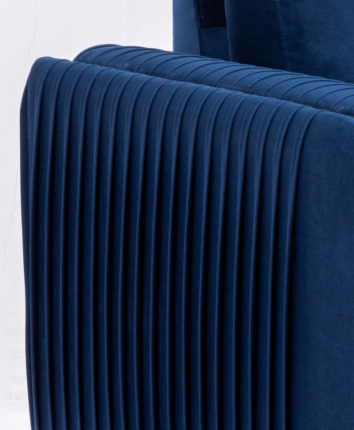 Wenona - Velvet Sofa - Blue