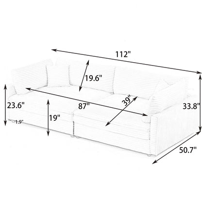 2 Throw Pillows, Four Backrests, Opening Up A New Style For The Living Room's Casual Area - Black