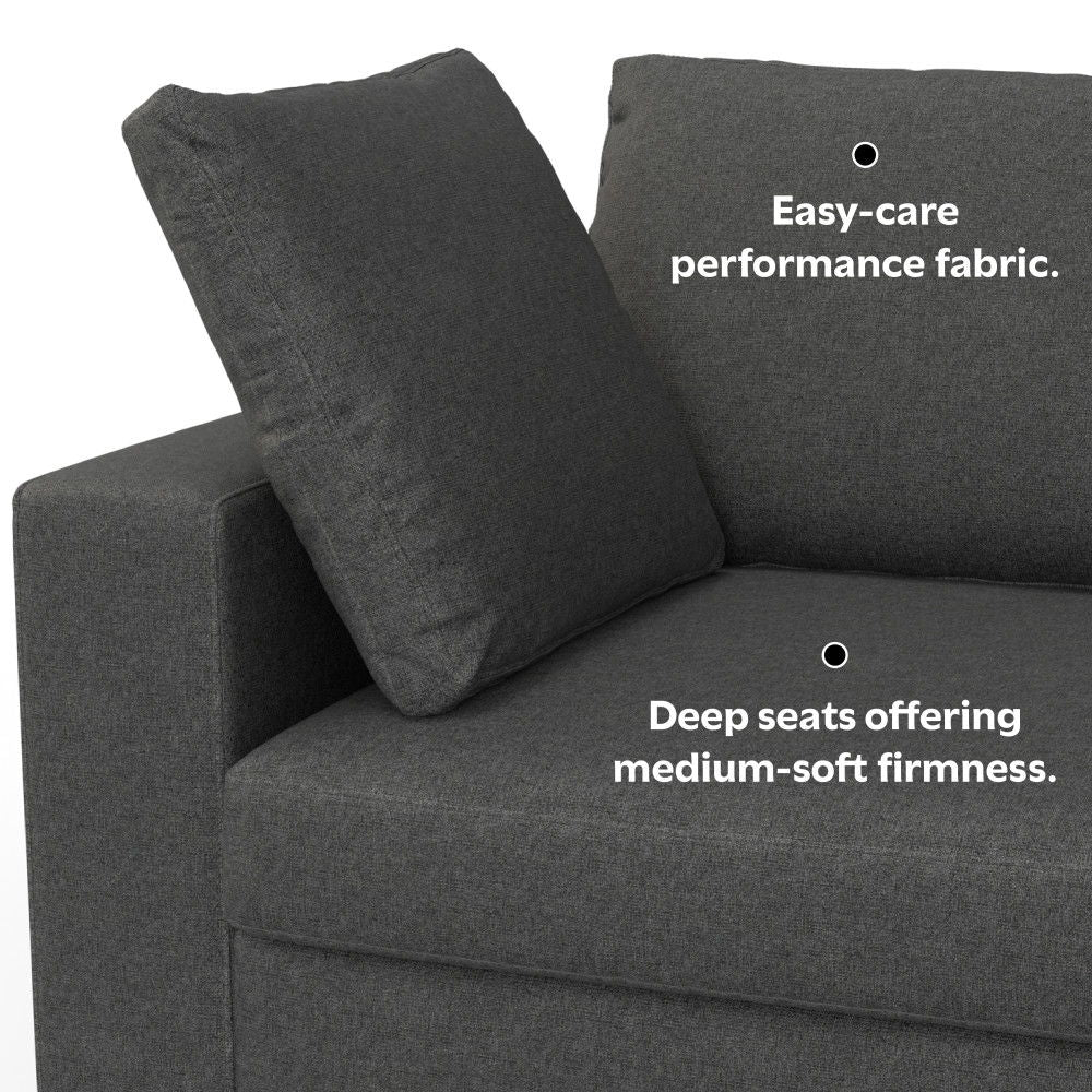 Charlie - Deep Seater Sofa - Gray