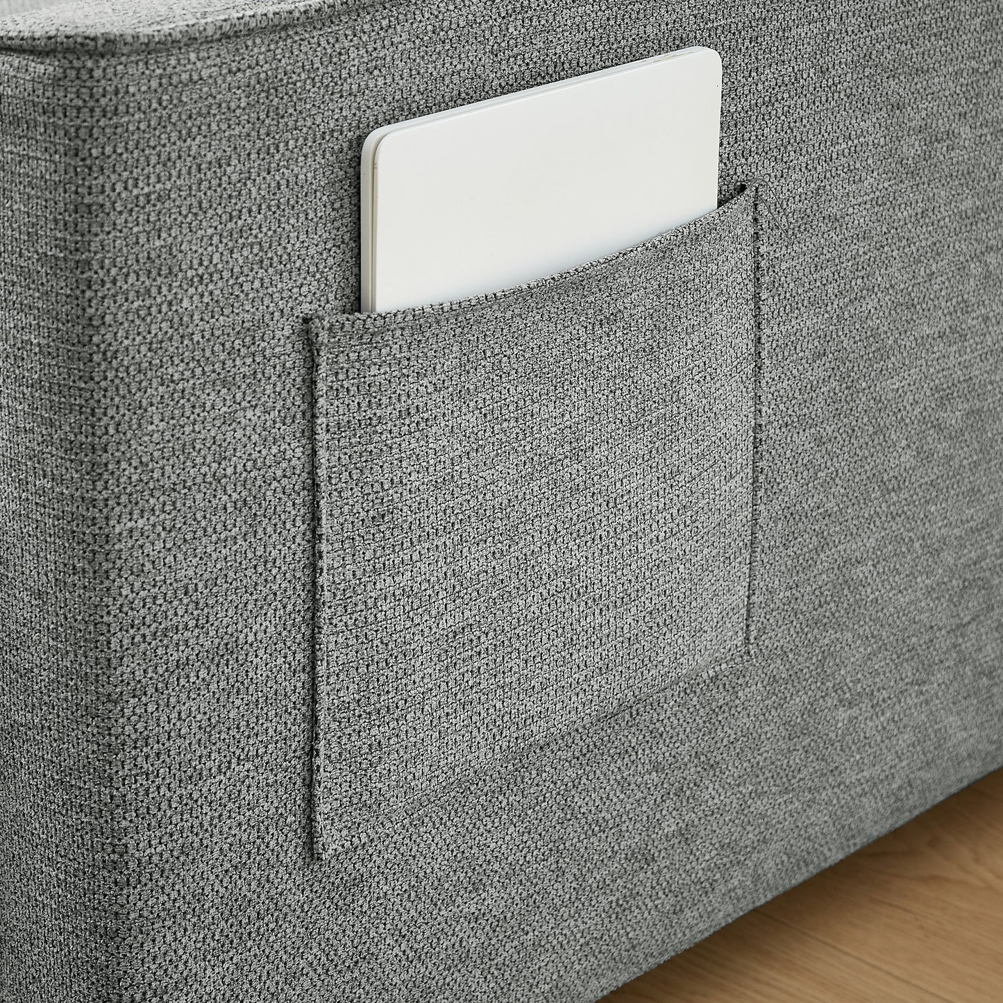 3 In 1 Convertible Sleeper Sofa Bed, Modern Fabric Loveseat Futon Sofa Couch Pullout Bed, Small Love Seat Lounge Sofa Reclining Backrest, Pillows, Pockets, Home Furniture For Living Room - Gray