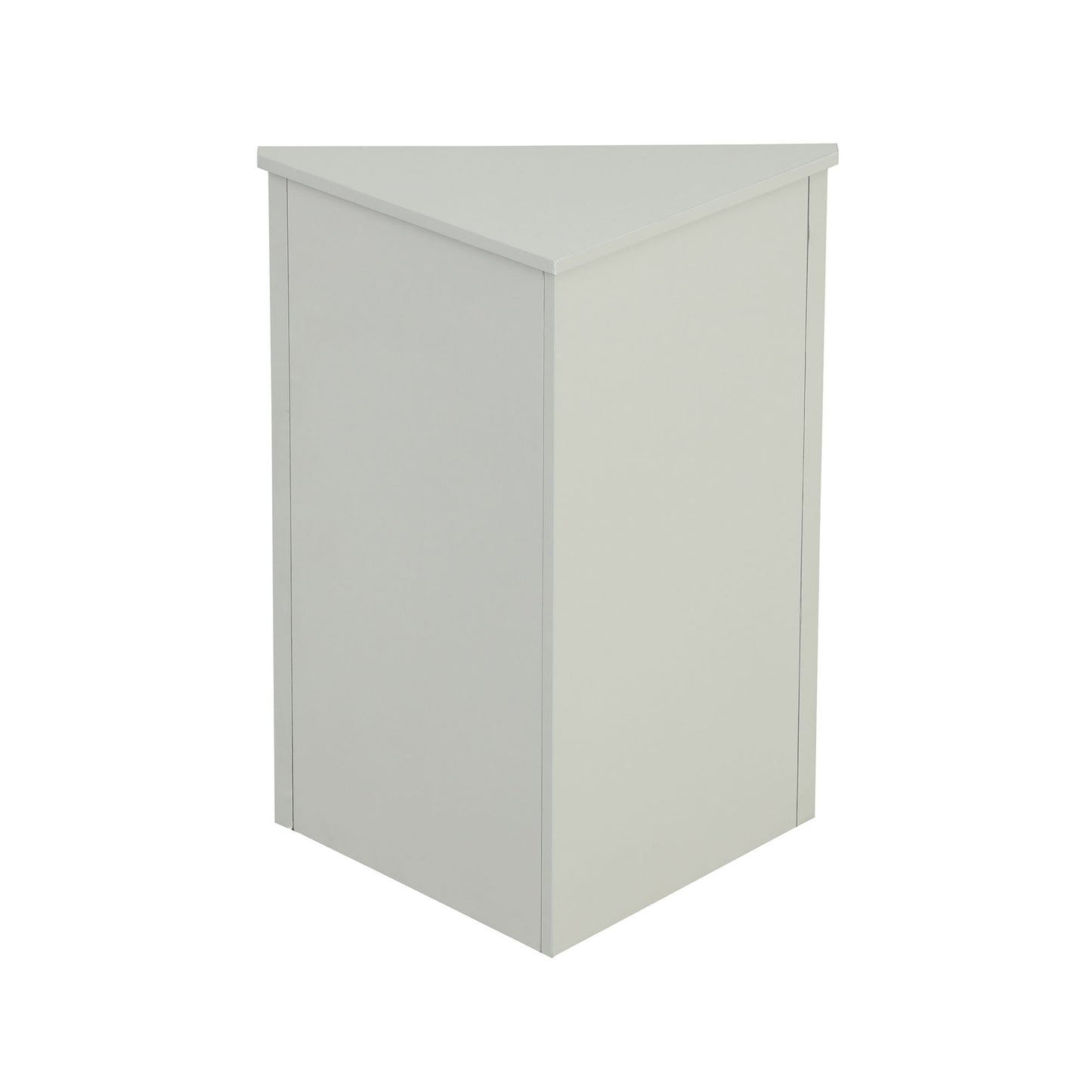 Triangle Bathroom Storage Cabinet With Adjustable Shelves, Freestanding Floor Cabinet For Home Kitchen - Gray