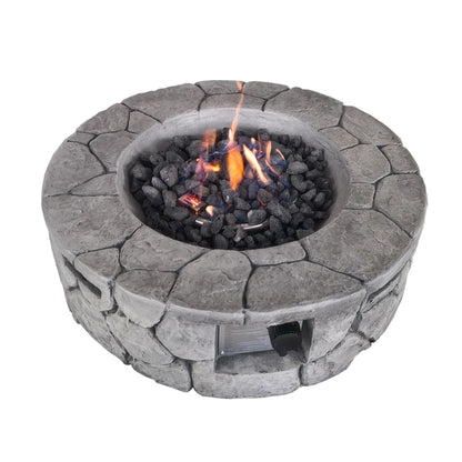 Reinforced - Outdoor Fire Pit - Charcoal Gray