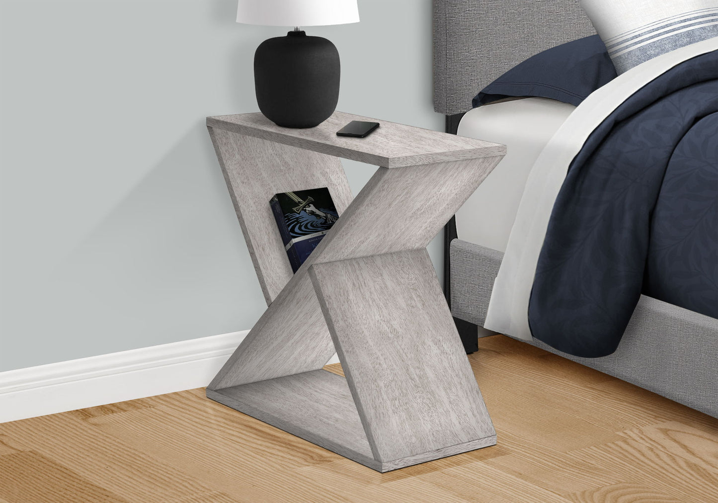 Accent Side Table, Contemporary - Gray Wash