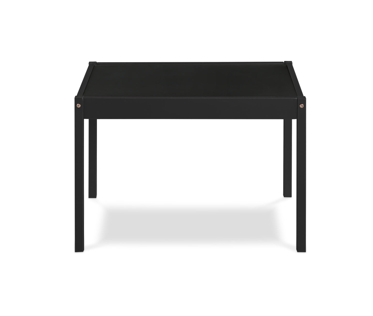 Della - 3-Piece Solid Wood Kids Table & Two Chair Set - Black