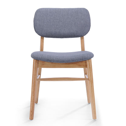 Voyager Upholstered Accent Chair With Splayed Legs And Wood Frame (Set of 2) - Gray