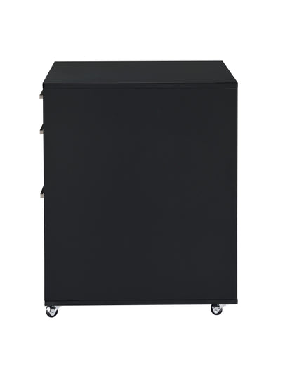 Coleen - High Gloss Cabinet - Black / Chrome