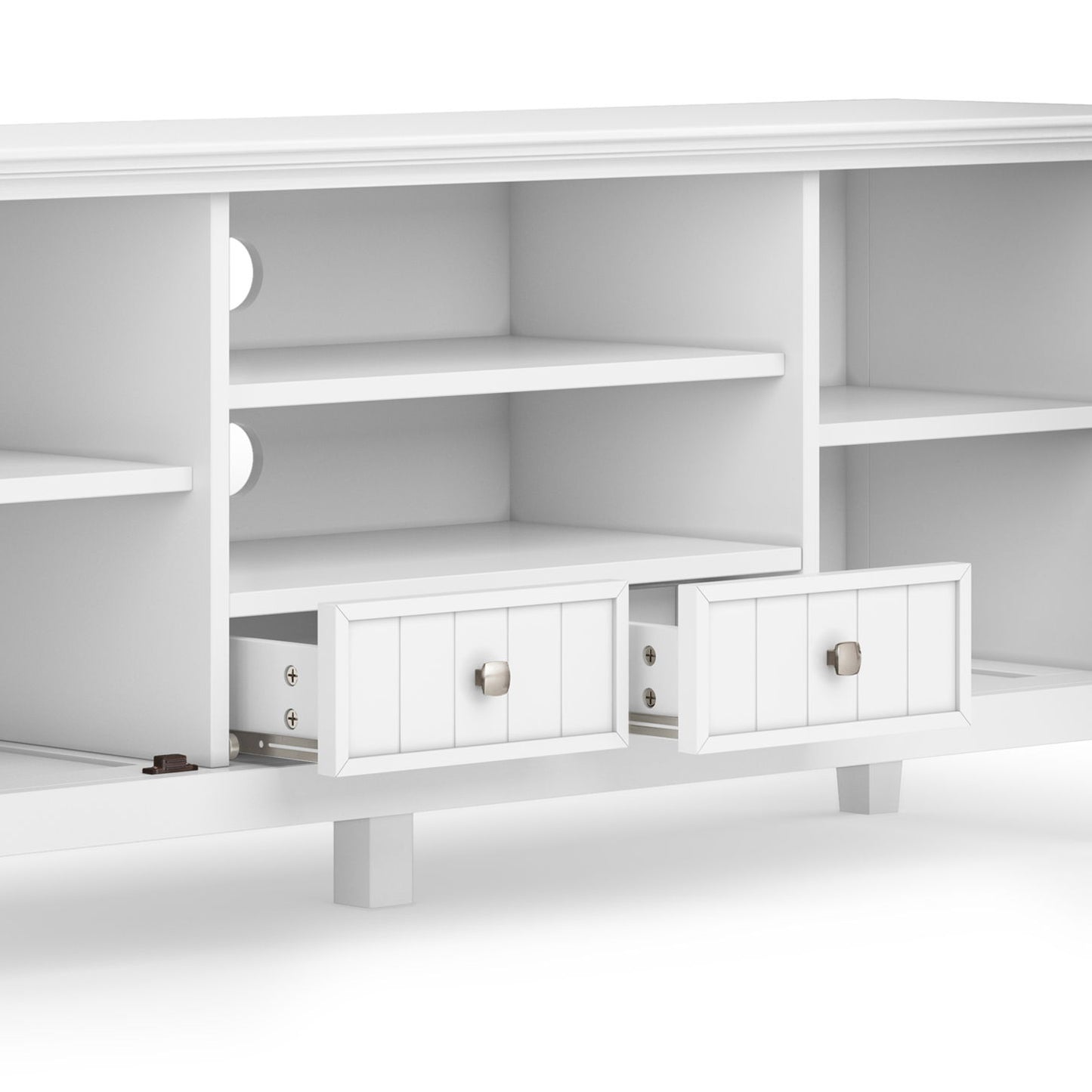Acadian - TV Media Stand - White