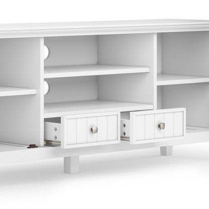 Acadian - TV Media Stand - White