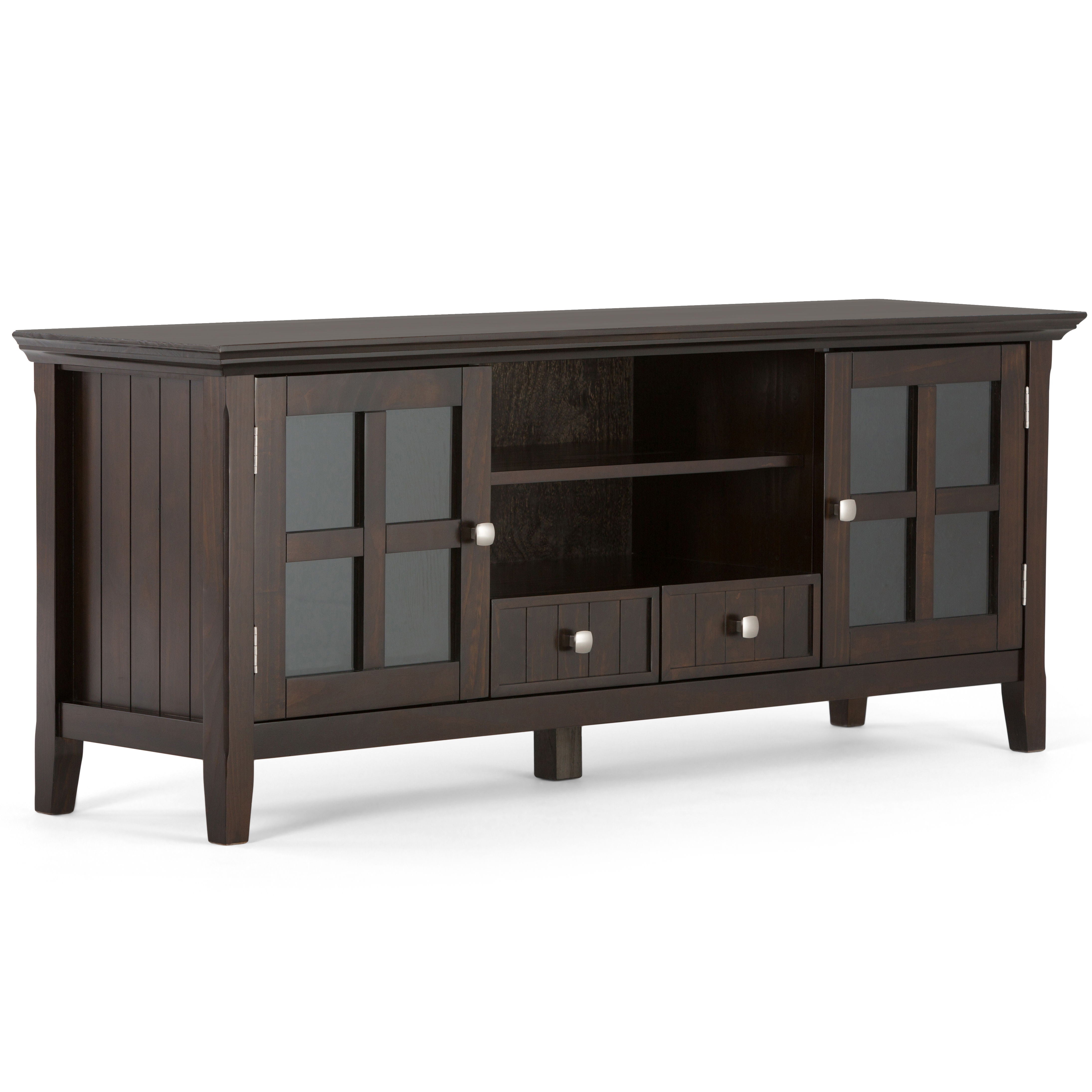 Acadian - TV Media Stand - Brunette Brown