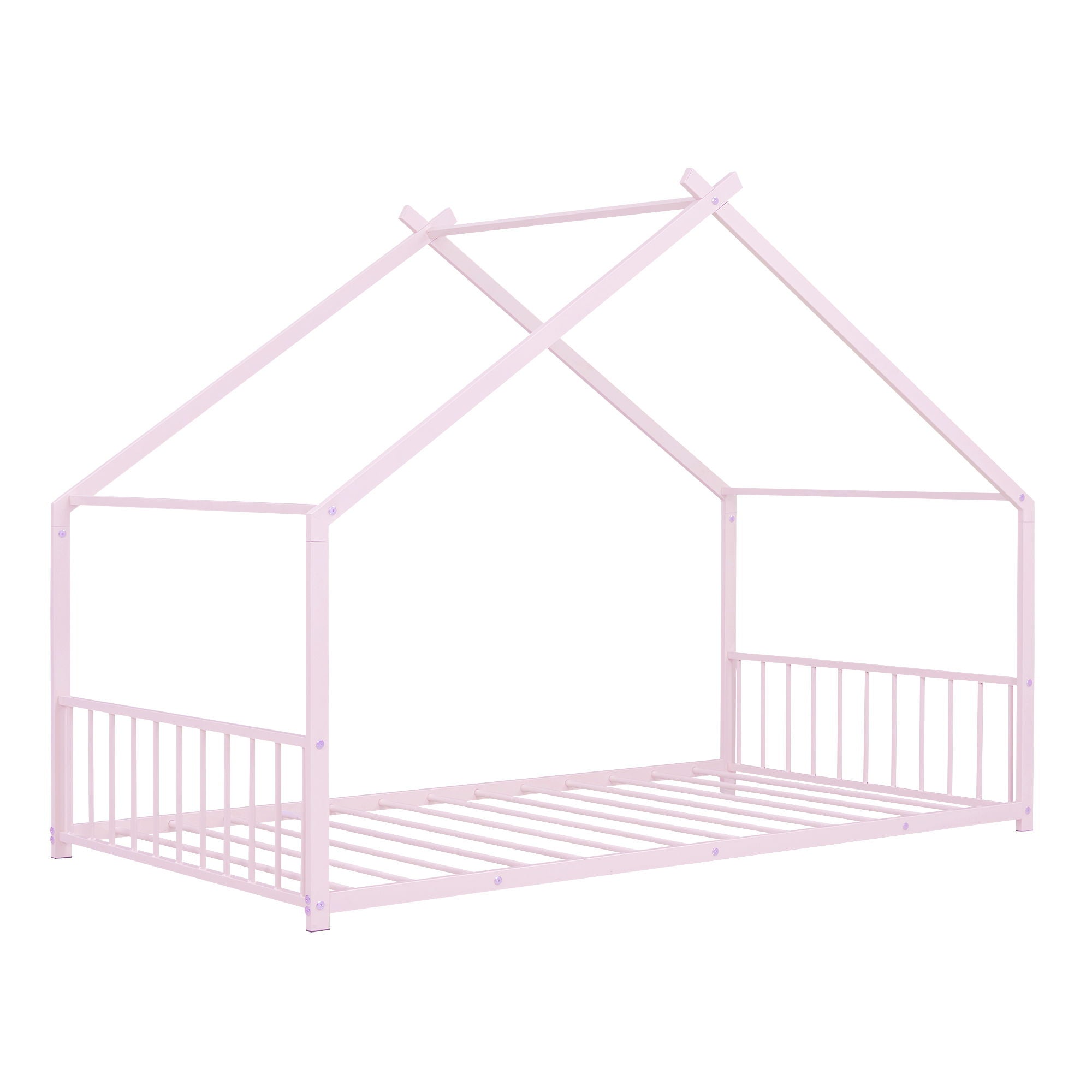 Twin Size House Bed - Pink