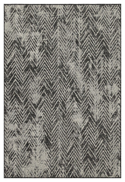 Sunshine - 7'10" X 10'3" Indoor, Outdoor Area Rug Polypropylene - Anthracite