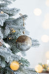 Christmas Ball Ornaments, Wood Decorative Hanging Ball Christmas Tree Ornaments For Holiday Party Decorations (Set of 8) - Brown