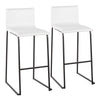 Mara - Contemporary Barstool (Set of 2) - Black / White