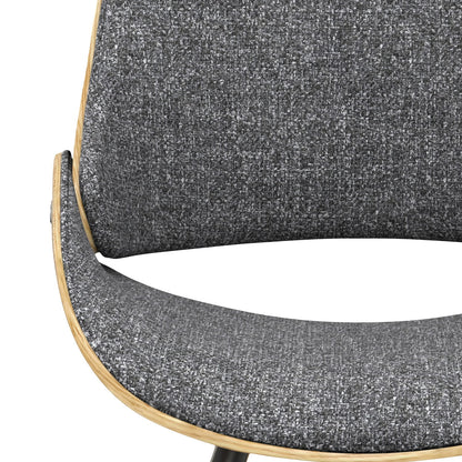 Malden - Bentwood Dining Chair With Wood Back - Gray / Light Brown
