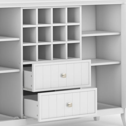 Bedford - Sideboard Buffet And Wine Rack - White