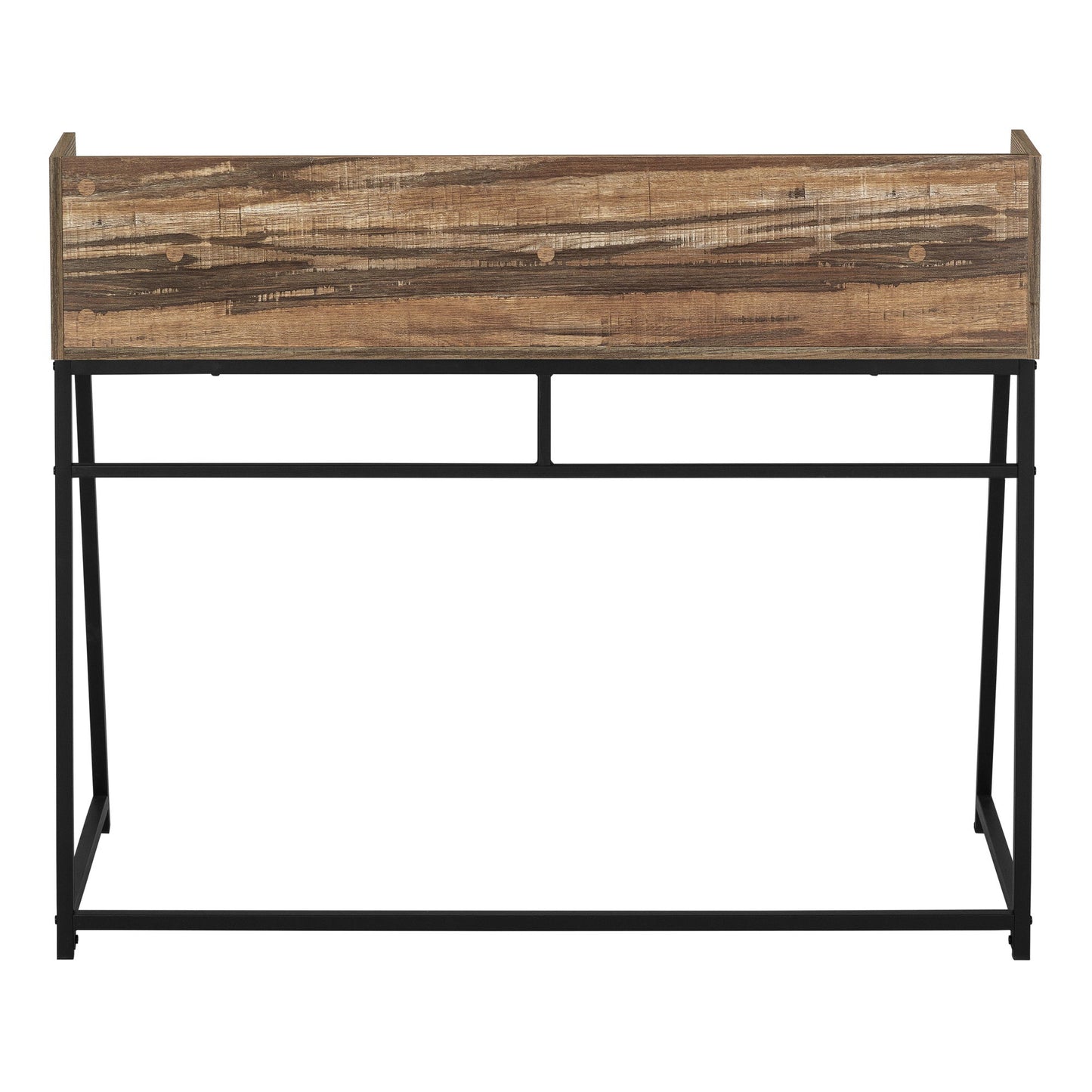 Computer Desk For Home Office, Laptop, Storage Shelves, Contemporary Versatile Placement - Brown