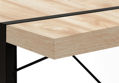 Computer Desk For Home Office, Laptop, Contemporary And Modern - Natural / Black