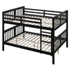 Full Over Full Bunk Bed With Ladder For Bedroom - Espresso