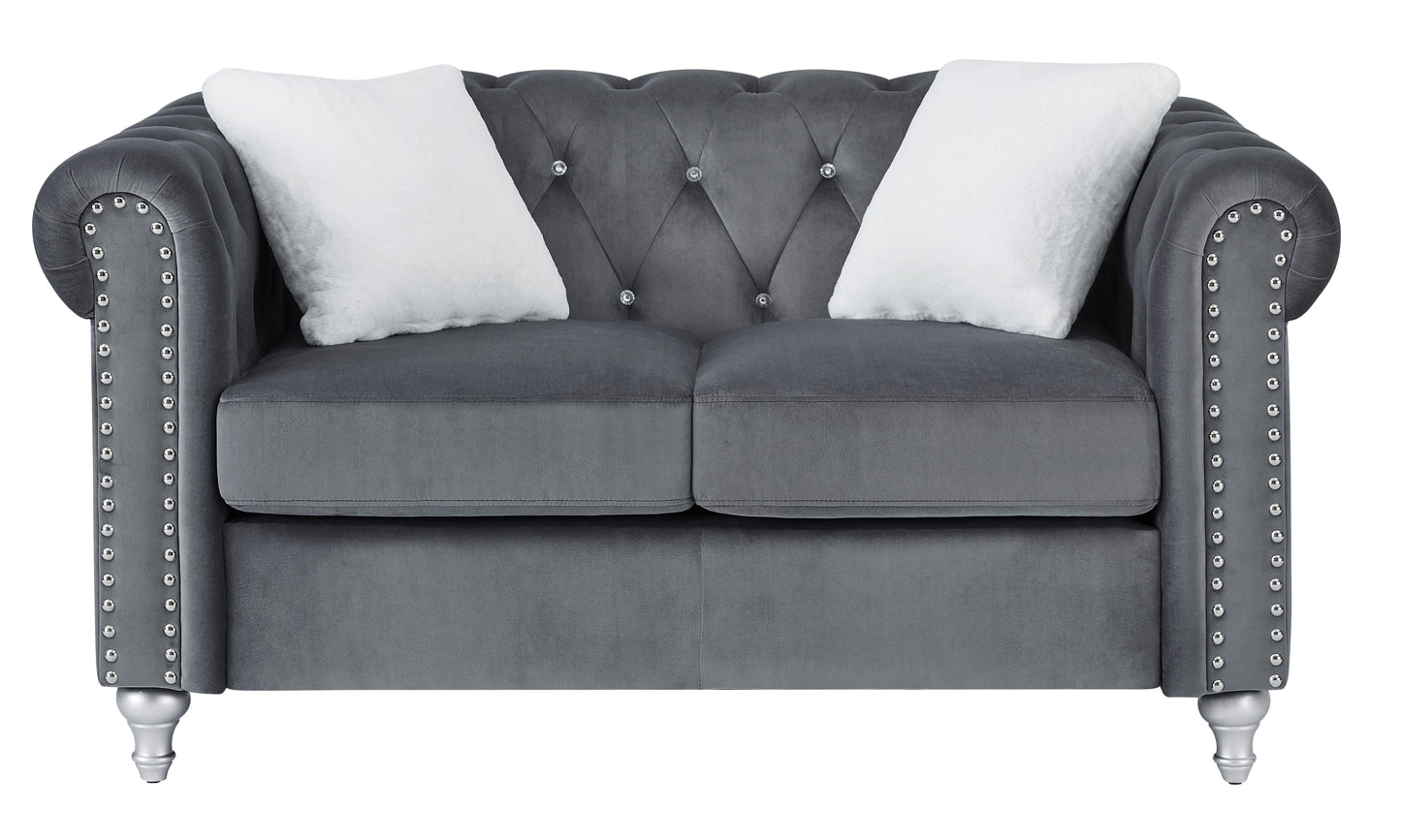 Modern Loveseat For Cozy Interiors - Gray
