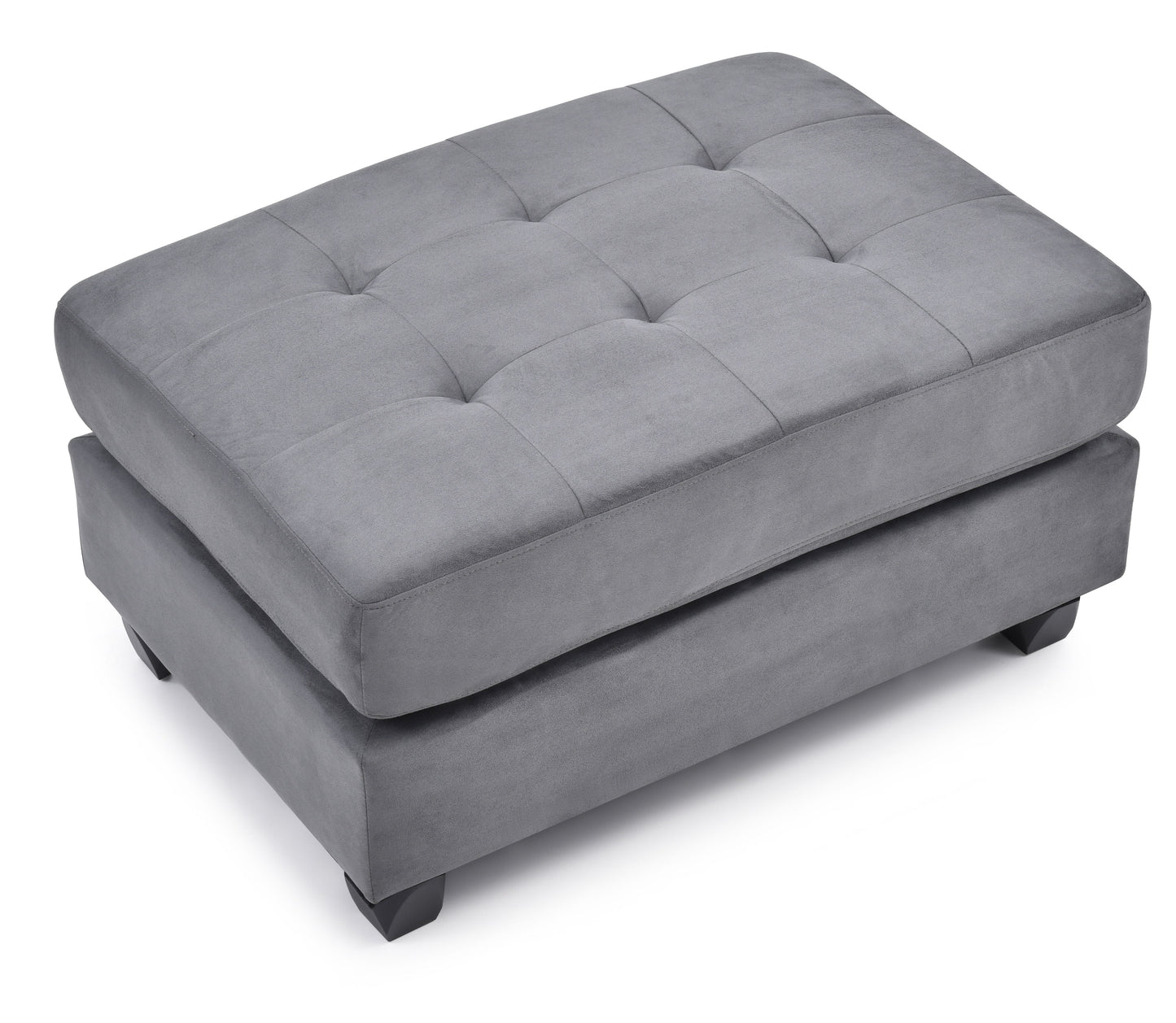 Stylish Contemporary Ottoman For Every Space - Gray