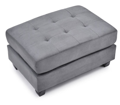 Stylish Contemporary Ottoman For Every Space - Gray