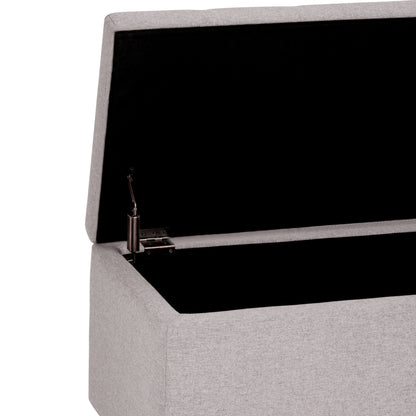 Cosmopolitan - Storage Ottoman - Cloud Gray