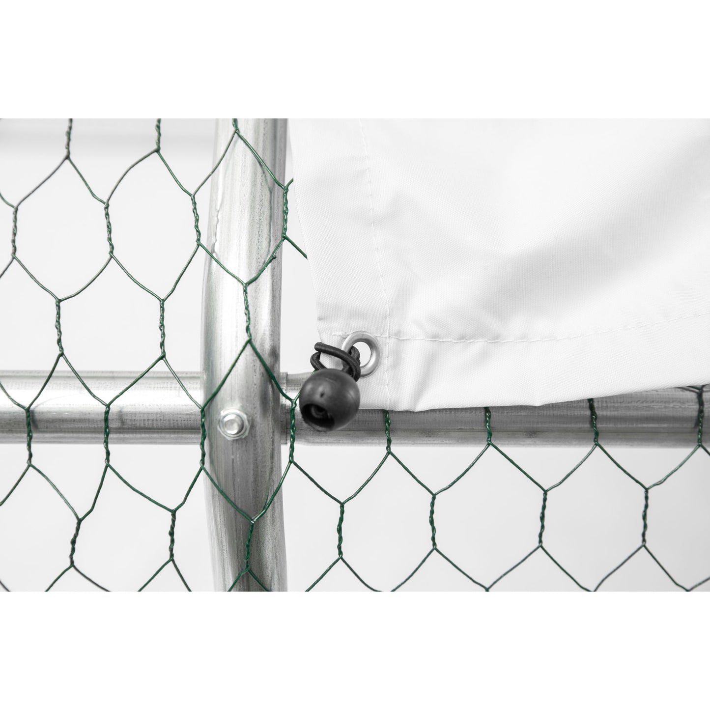 Xpt034 Outdoor Chicken Coop Metal Big Space - Silver Gray