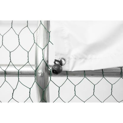 Xpt034 Outdoor Chicken Coop Metal Big Space - Silver Gray