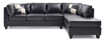 Malone - Sectional - Black