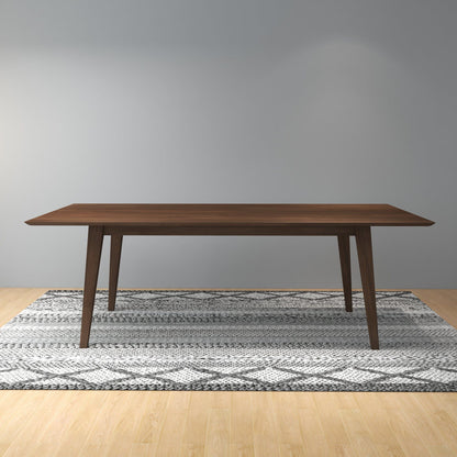 Levi - Modern Style Rectangular Dining Table - Brown