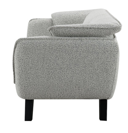 Nayeli - Boucle Loveseat - Light Gray