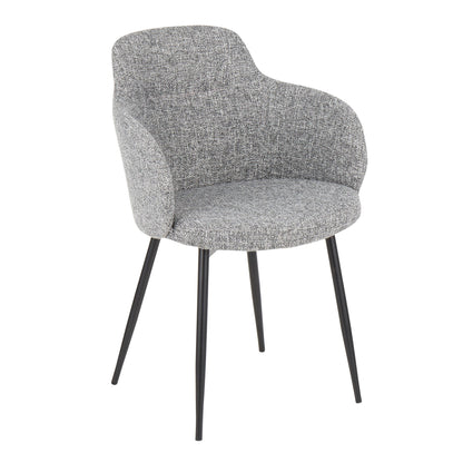 Boyne - Contemporary Chair (Set of 2) - Black / Dark Gray