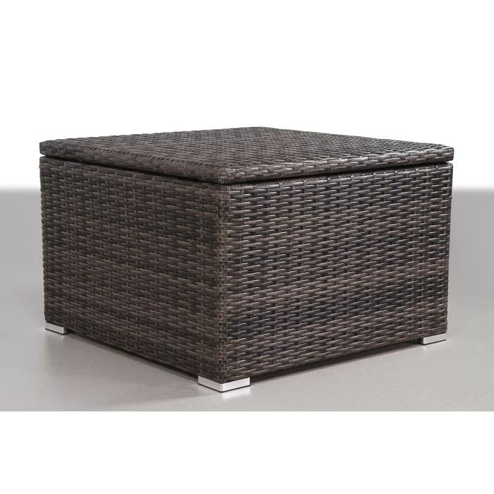 8 Person Outdoor Seating Group Elegant And Comfortable Conversation Set For Patios, Decks, Backyards - Espresso / Gray