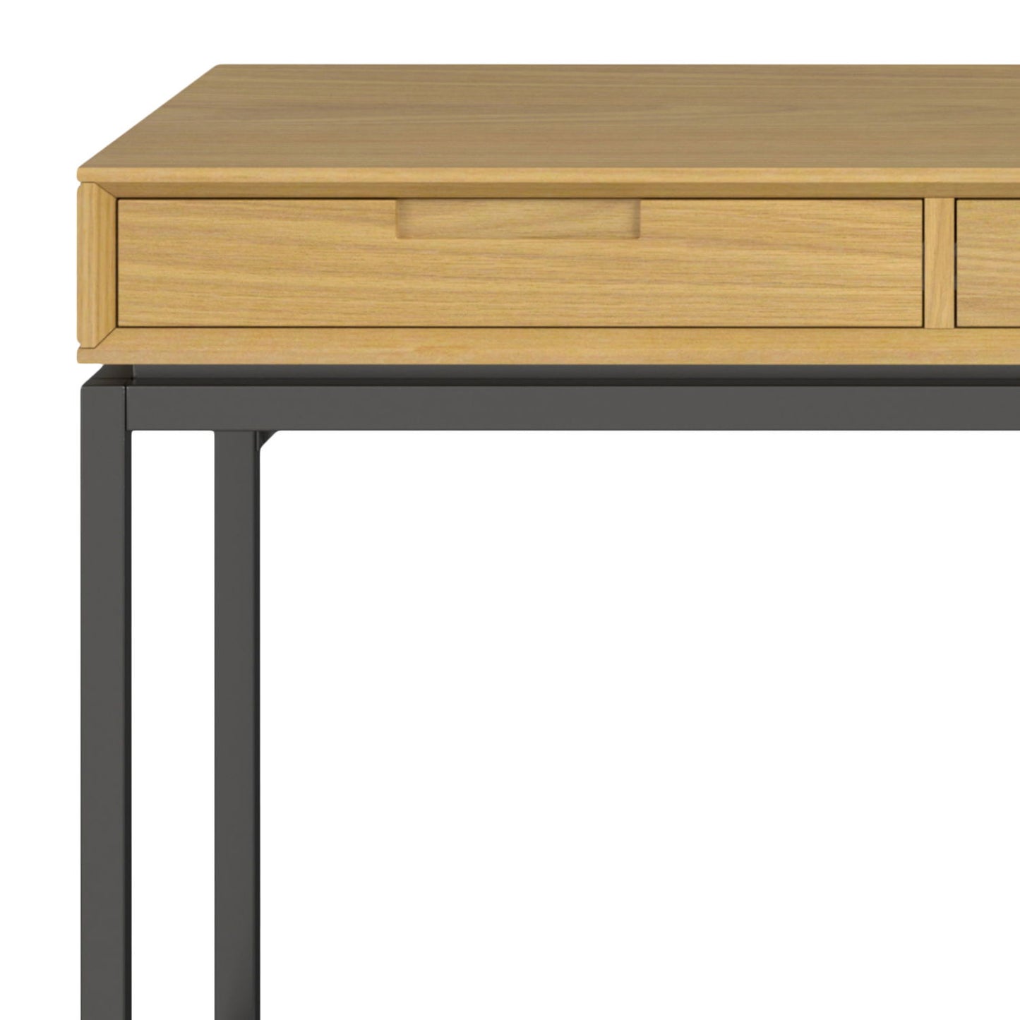 Banting - Mid Century Wide Desk - Oak Veneer
