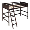 Twin Size Loft Bed With Ladder - Espresso