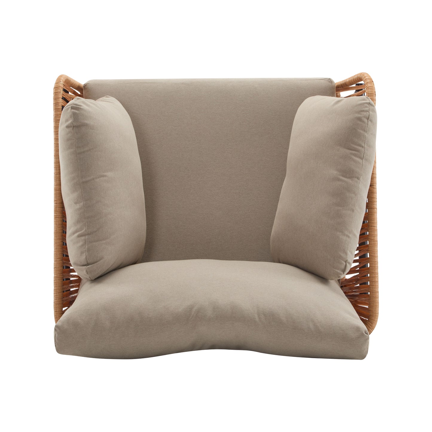 Lounge Chair With Cushions For Natural And Modern Spaces - Beige / Natural