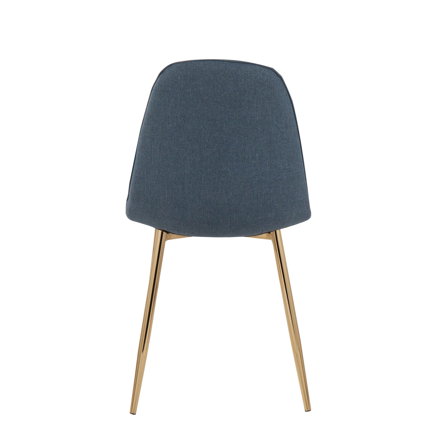 Pebble - Contemporary Chair (Set of 2) - Gold / Blue