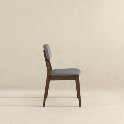 Carlos - Solid Back Side Chair (Set of 2) - Brown / Gray