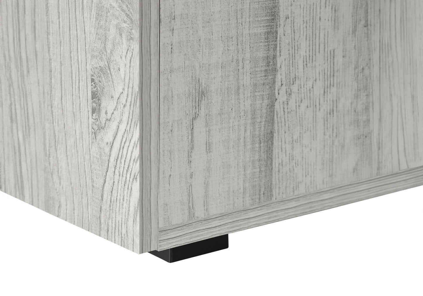 Computer Desk, For Laptop, Left, Right Set-Up, Storage Drawers, Work, Contemporary, Modern - Gray