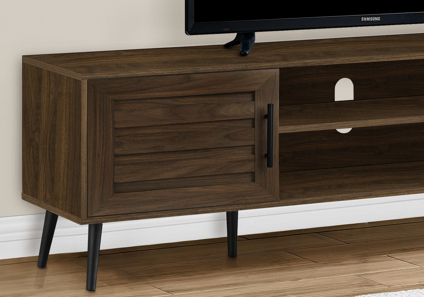 TV Stand, 72 Inch, Console, Media Entertainment Center, Storage Cabinet, Transitional - Brown