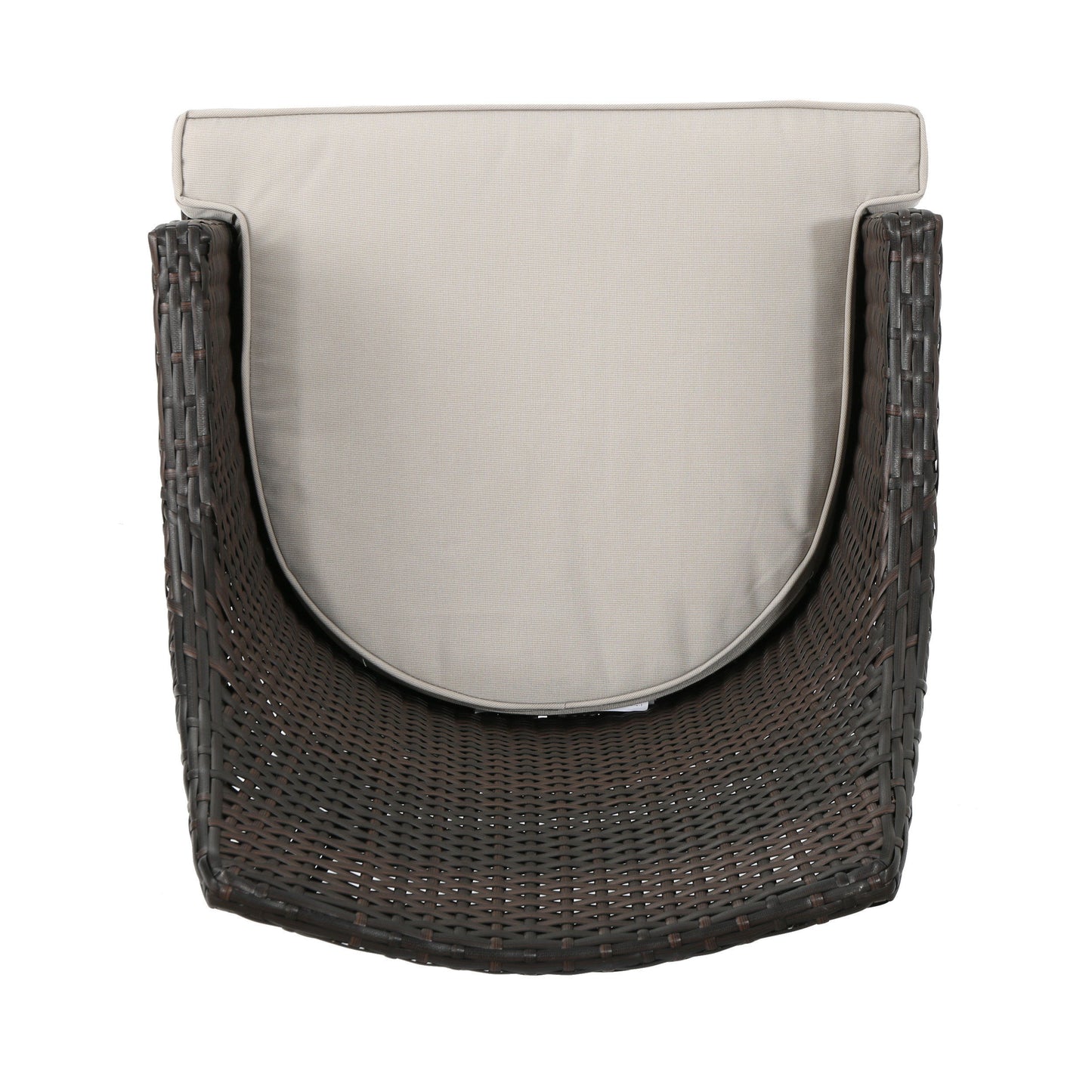 Hillhurst - Stylish Outdoor Chair Set With Cushions Rattan And Metal - Brown