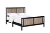 Connelly - Reversible Panel Full Bed - Black / Vintage Walnut