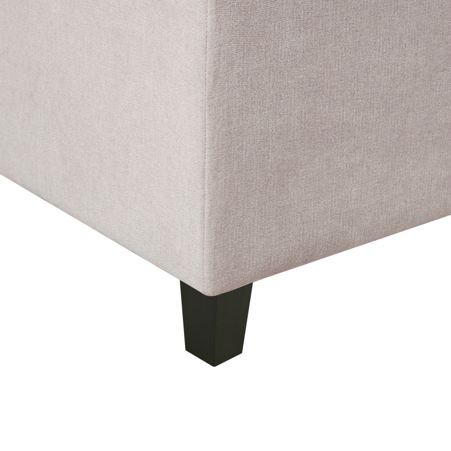 Elegant Design Tufted Top Soft Close Storage Bench Upholstered - Natural